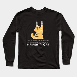 quote cat Long Sleeve T-Shirt
